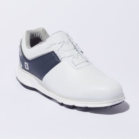 Giày golf nam Footjoy Pro SL Carbon BOA 53191 White/Navy/Silver